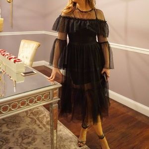 Black Lace Dress Long Sleeve